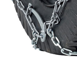 The tensioning lever of the König Rallye NR snow chain