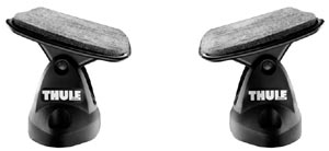 The two Hydro-Glide saddles included with the Thule 875XT Hydro-Glide XT Rooftop Kayak Carrier