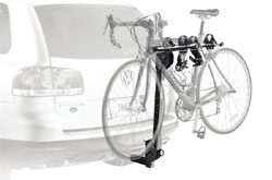 Thule 912XT Roadway 2-Bike Hitch Carrier mounted on a car