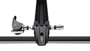 The Thule 516 Prologue Fork Mount Rooftop Bicycle Carrier head assembly showing skewer