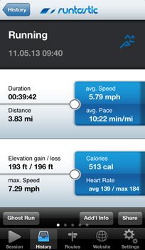 Runtastic App 1