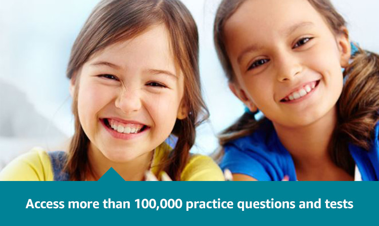 Access more than 100,000 practice questions and tests
