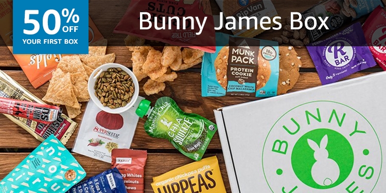 50% off your first box of Bunny James Box