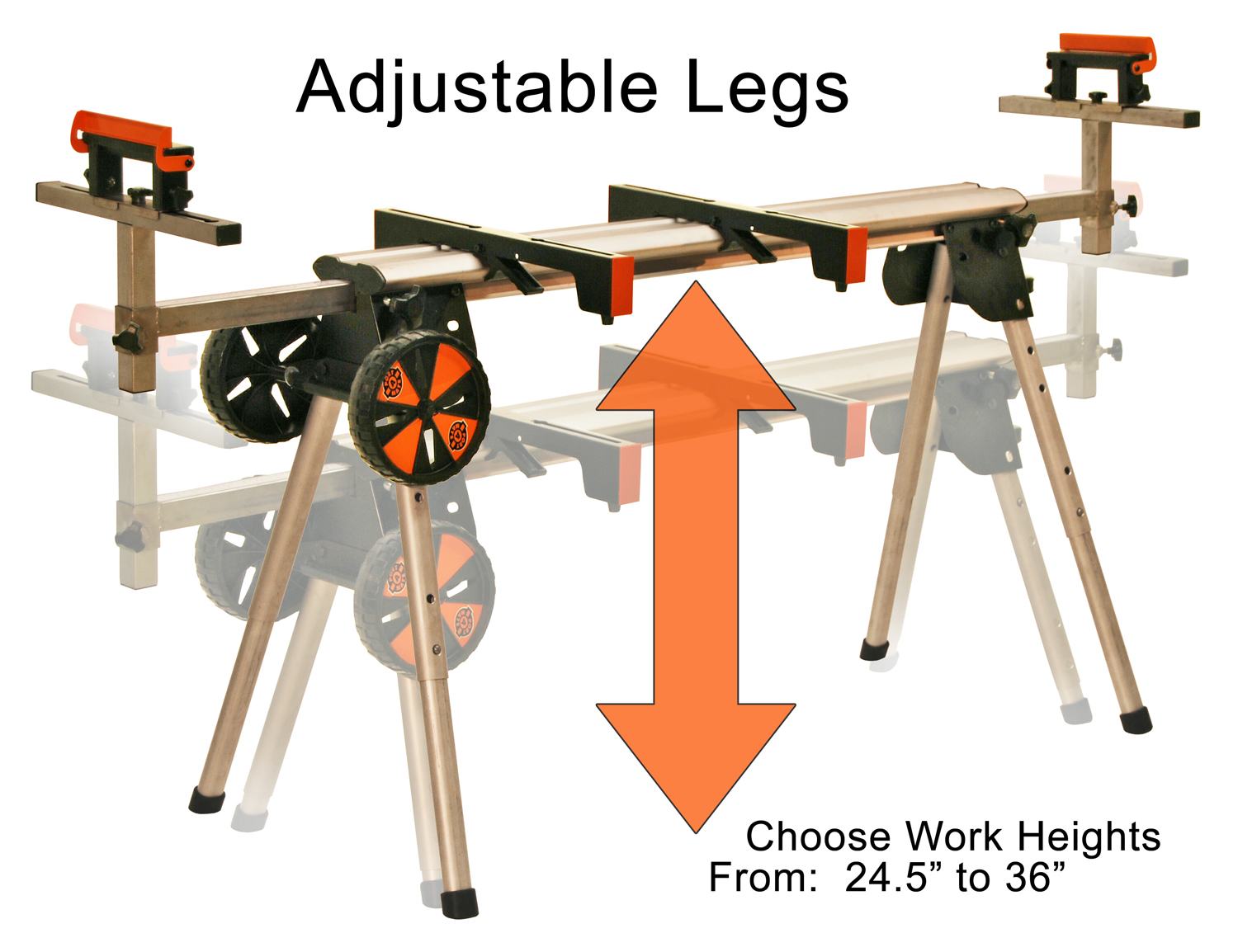 HTC PM6300 PortaMate Miter Saw Work Stand