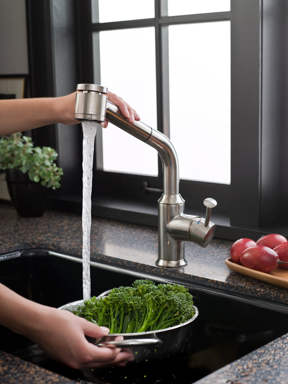 American Standard 4332.100.075 Pekoe Pull Out Kitchen Faucet, Stainless