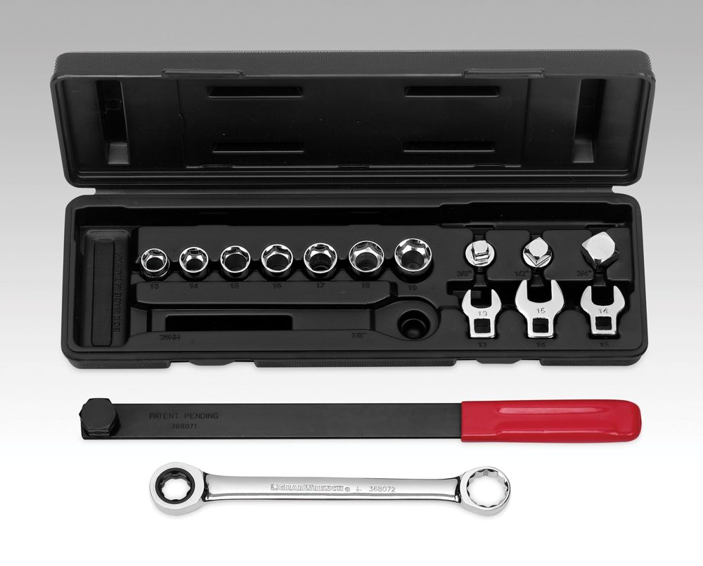 GEARWRENCH 15-Piece Serpentine Belt Tool Set | Ratcheting Belt Tensioner Kit 3680D