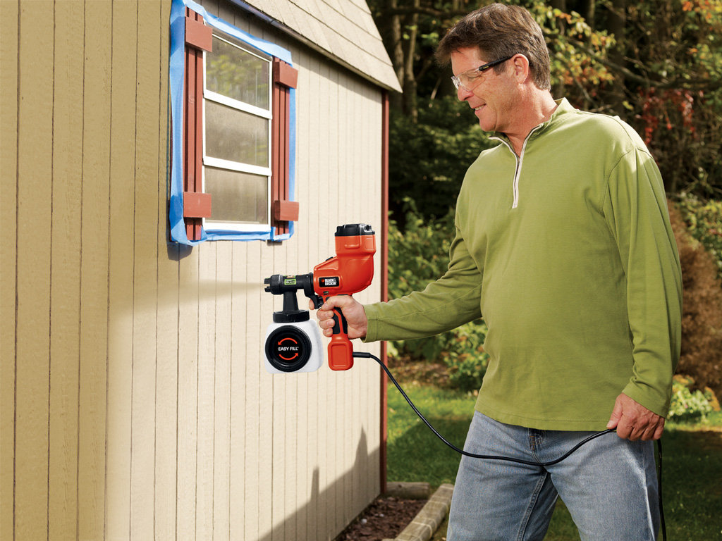 BLACK + DECKER BDPH200B Smart Select HVLP Sprayer, Orange, Paint