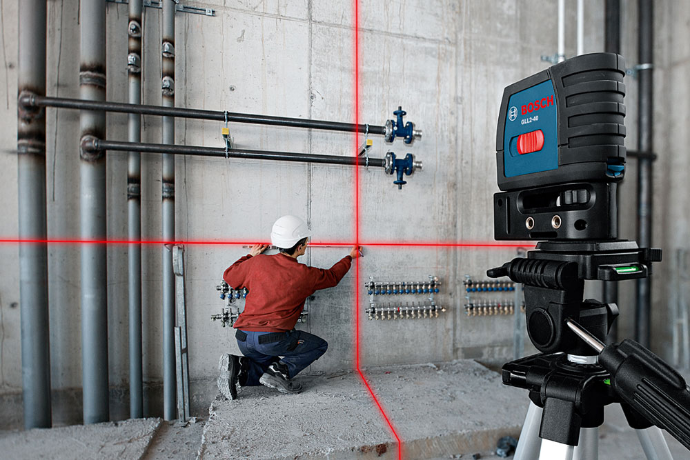 Bosch GLL240 SelfLevel Cross Line Laser, Up To 30 Feet