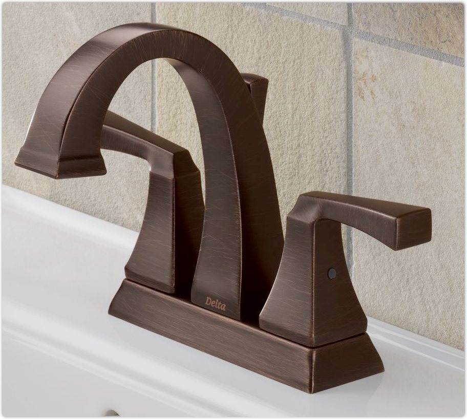 Delta 2551LFRB Dryden Two Handle Centerset Bathroom Faucet,