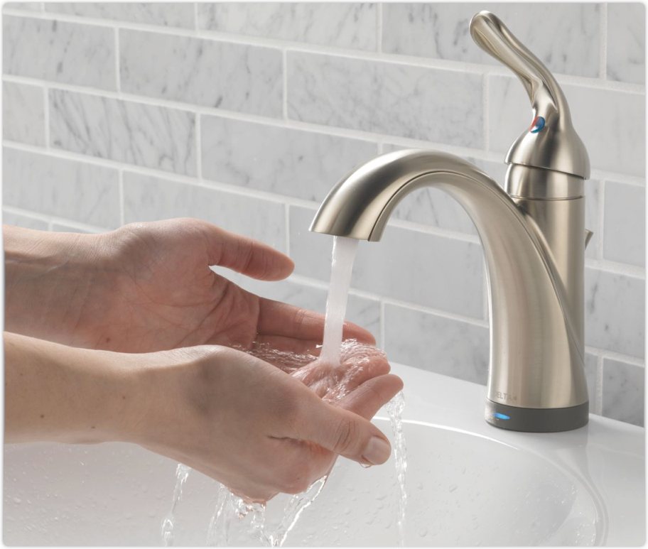 Delta Lahara SingleHandle Bathroom Faucet with Diamond Seal Technology