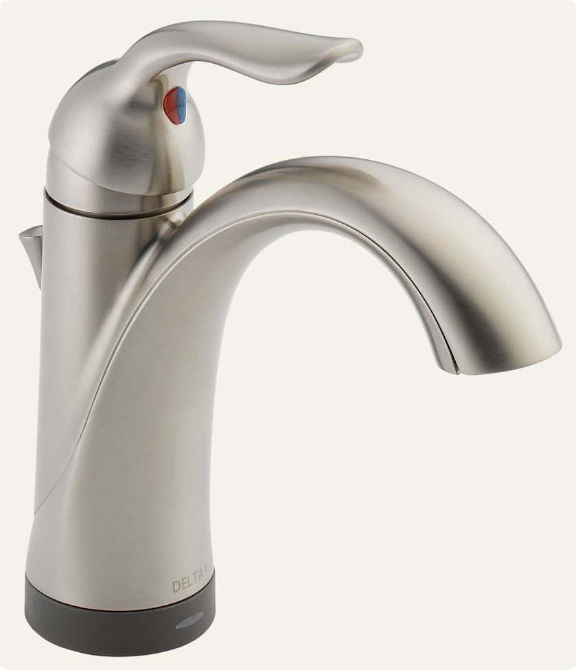 Delta Lahara SingleHandle Bathroom Faucet with Diamond Seal Technology