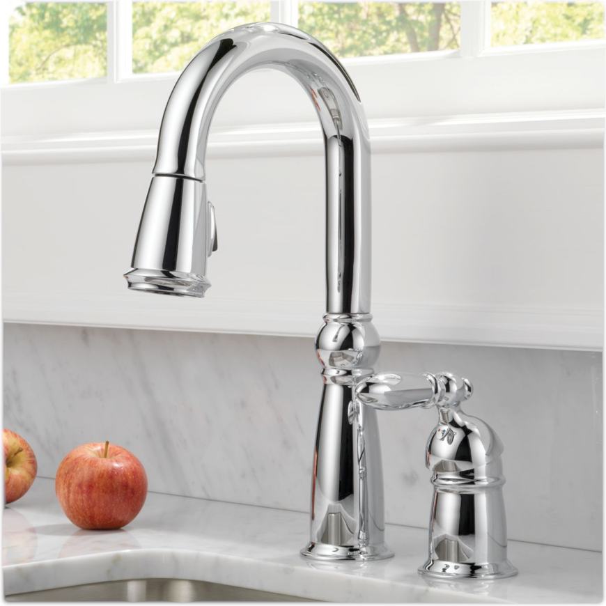 Delta 9955DST Victorian Single Handle Bar/Prep Faucet