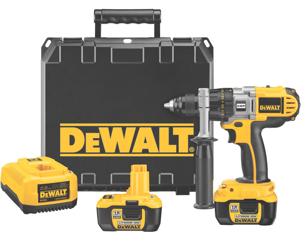 DEWALT DCD960Kl 1/2Inch 18Volt Cordless XRP LithiumIon Drill/Driver Kit Home