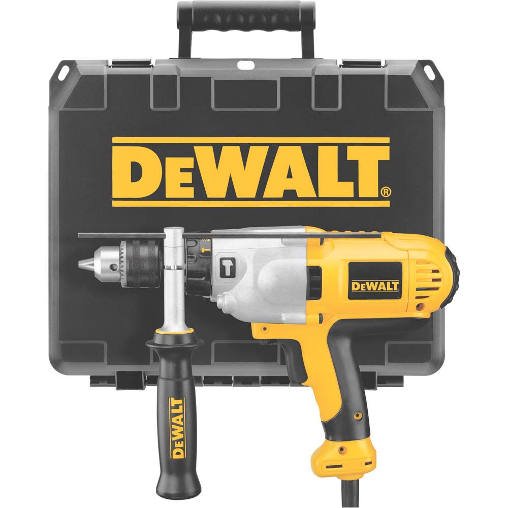 DEWALT DWD525K 1/2Inch VSR MidHandle Grip Hammerdrill Kit Power