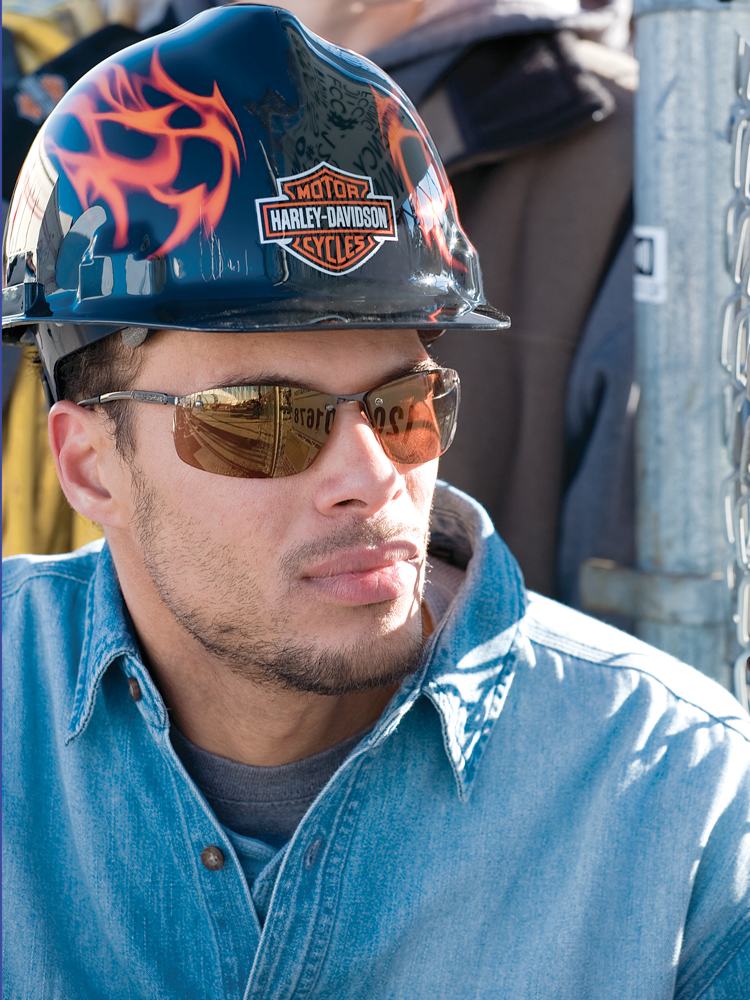HarleyDavidson RHDHHAT10K Flames Hard Hat Harley Hardhat