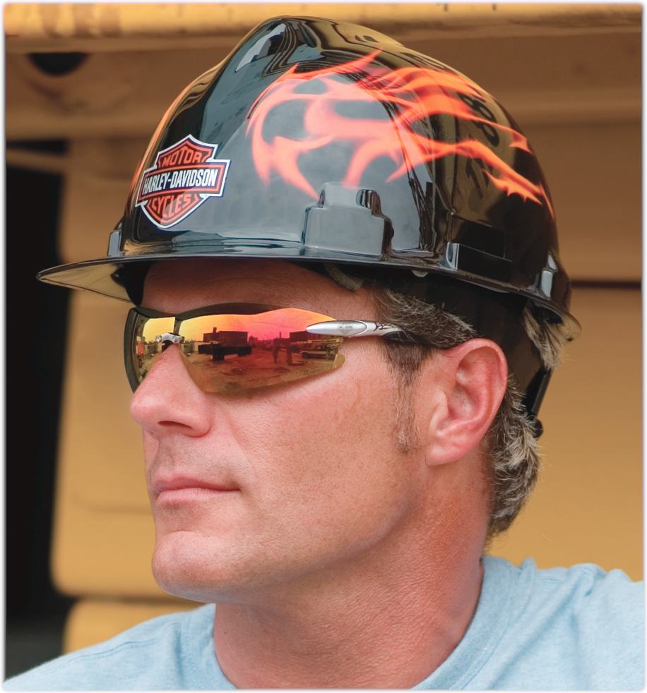HarleyDavidson RHDHHAT10K Flames Hard Hat Harley Hardhat