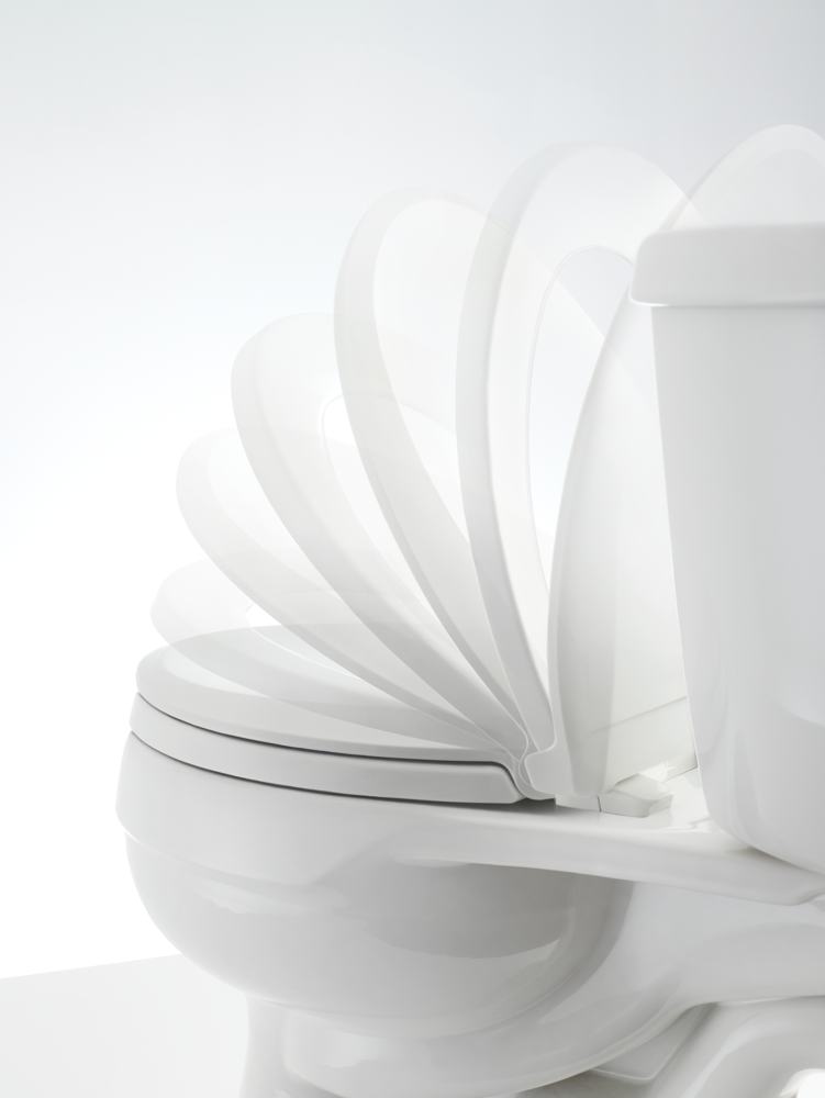 Kohler K463955 Cachet QuietClose RoundFront Toilet Seat, Innocent