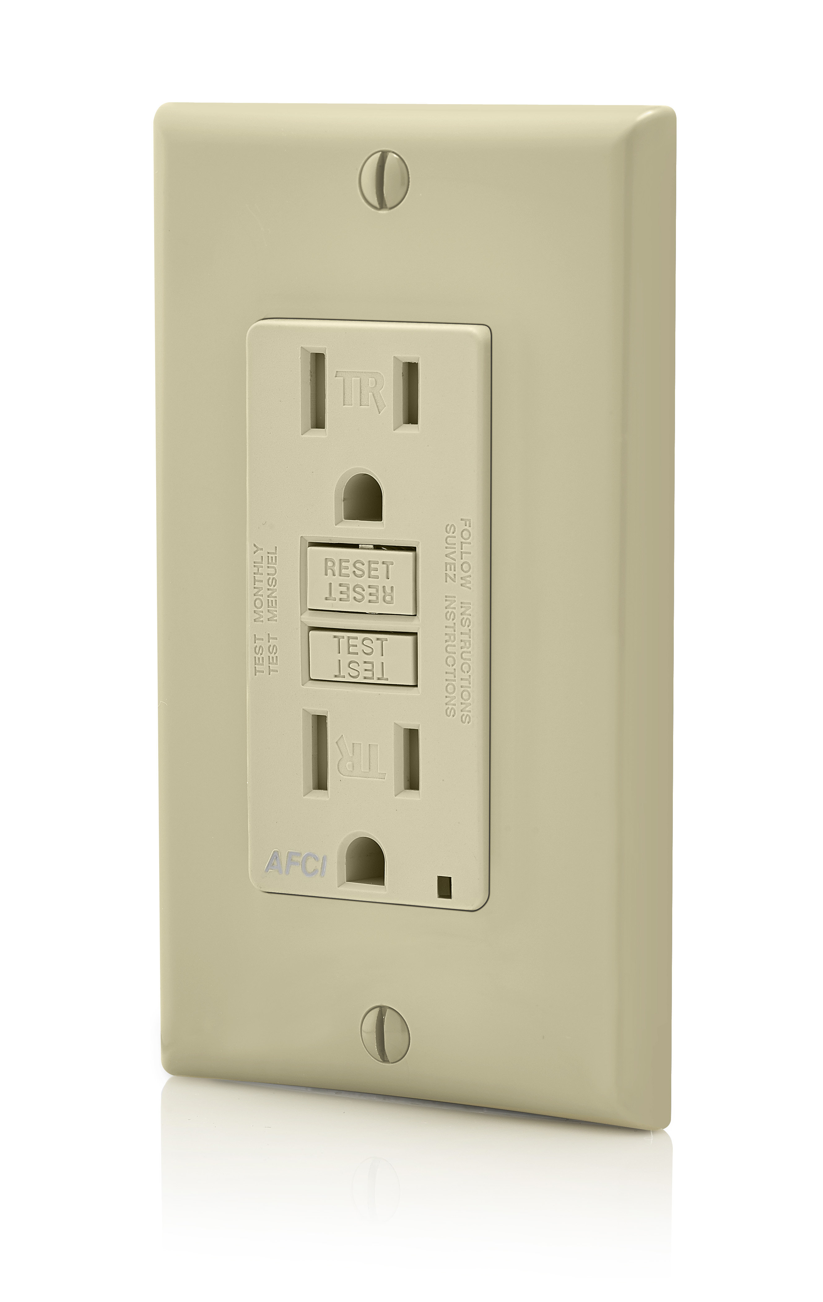 Leviton AFTR1-I SmartlockPro Outlet Branch Circuit Arc ... leviton wiring 15a plug 