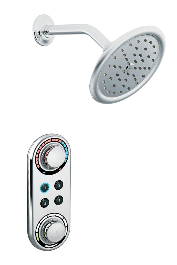 Moen TS3405 ioDIGITAL Shower Head with Valve, Chrome Fixed