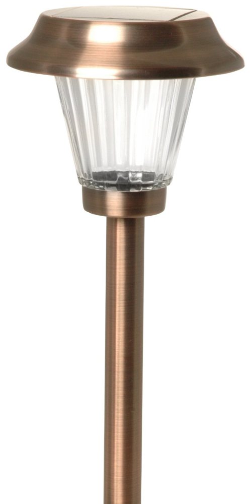 Moonrays 91746 Elgin Solar Light, Metal Path Light, LED is 12X-Brighter