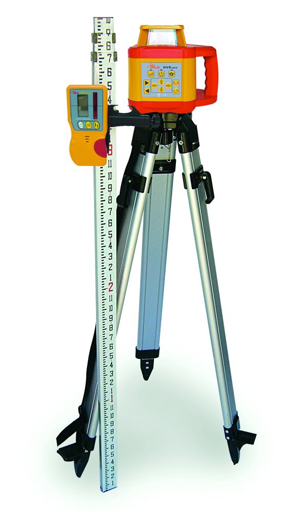 PLS Laser PLS60583 PLS HVR 505R Mid Range Rotary Laser Kit, Yellow/Red