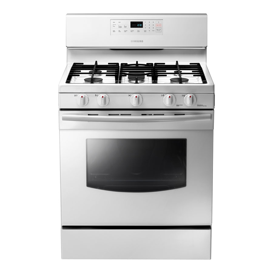 Samsung NX58F5500SW Freestanding Gas Range, 5.8 Cubic Feet