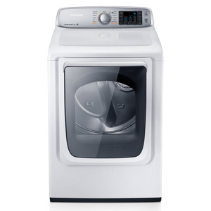 Samsung 7.4 Cu. Ft. Capacity Neat White Electric Front Load Dryer with Steam Dry Product Shot