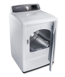 Samsung 7.4 Cu. Ft. Capacity Neat White Electric Front Load Dryer with Steam Dry Product Shot