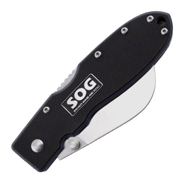 SOG Specialty Knives & Tools EL40CP Contractor IV Folding Knife, Black