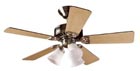 Beacon Hill Ceiling Fan 42-Inch Inch Brushed Nickel with Maple/Cherry Blades