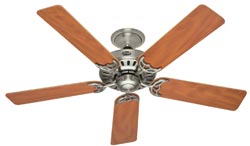 25518 52-inch Brushed Nickel with Maple/Chestnut Blades