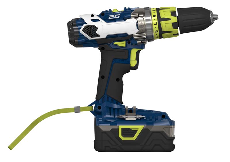 GMC 2G18H2L1B Lithium Ion Cordless Drill/Driver Kit Home