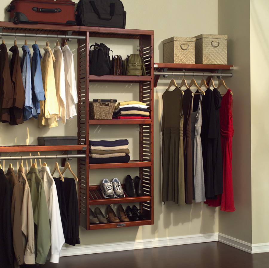 John Louis Home 12Inch Deep Premier Closet OrganizerRed