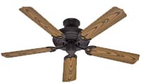  52-Inch Weathered Bronze with five Medium Oak Plastic blades