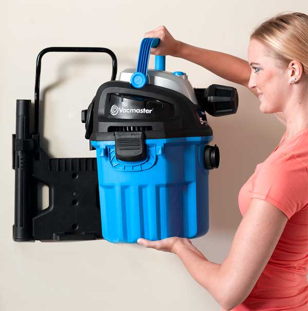 Vacmaster 5 Gallon, 5 Peak HP, with 2Stage Motor, Wet/Dry Vacuum, Wall