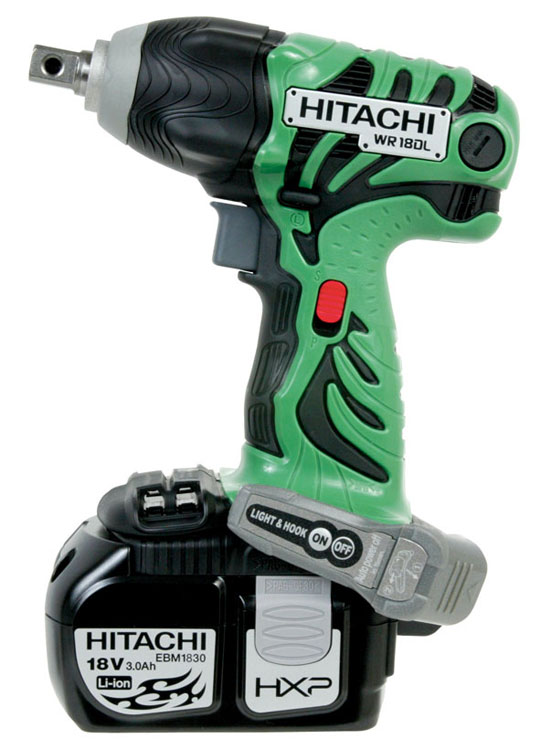 Hitachi WR18DL 18volt LithiumIon Cordless Impact Wrench
