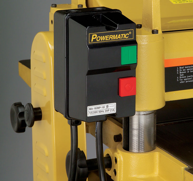 Powermatic 1791213 15HH 3 HP 15Inch Planer with 230Volt 1 Phase Byrd Shelix Helical Cutterhead