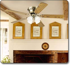 Westinghouse Contempra IV 52inch Antique Brass, 5 Rev Bl