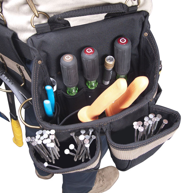 CLC Custom Leathercraft 1614 20 Pocket, Heavy Duty Framers 5Piece