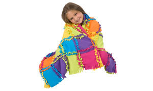 girl with quilt