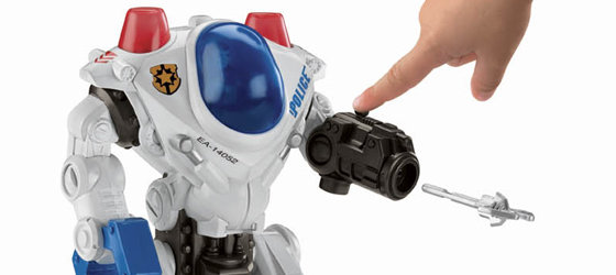 imaginext robot police headquarters