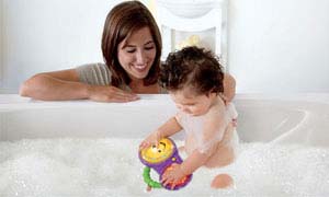 Baby in tub