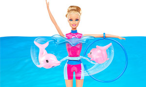 Doll in water