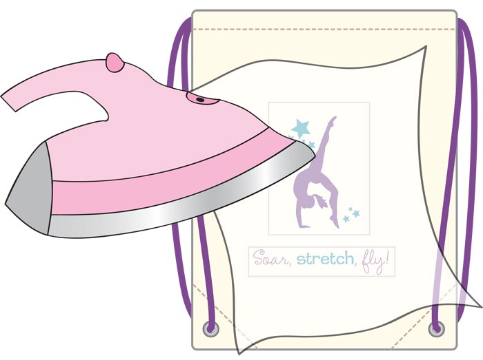 American Girl Crafts Drawstring Bag Ironon Kit, McKenna