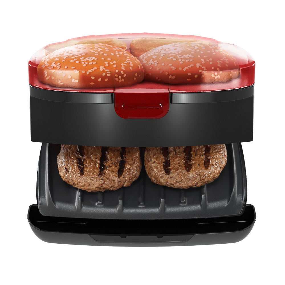 Foreman GR1036BTR 5Minute Burger Grill, Red