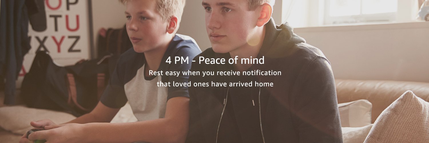 Rest easy when you receive notifications that loved ones have arrived home