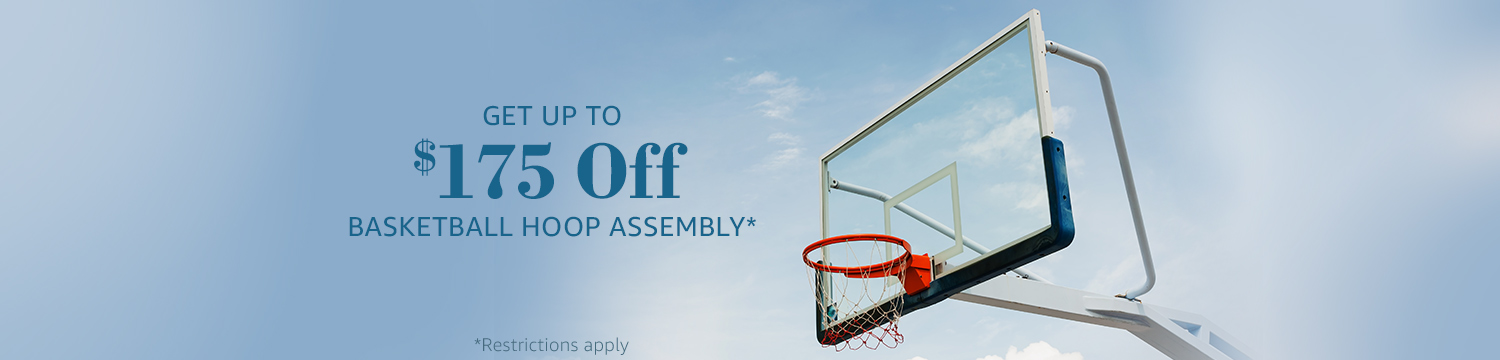Get Up to $175 Off Basketball Hoop Assembly