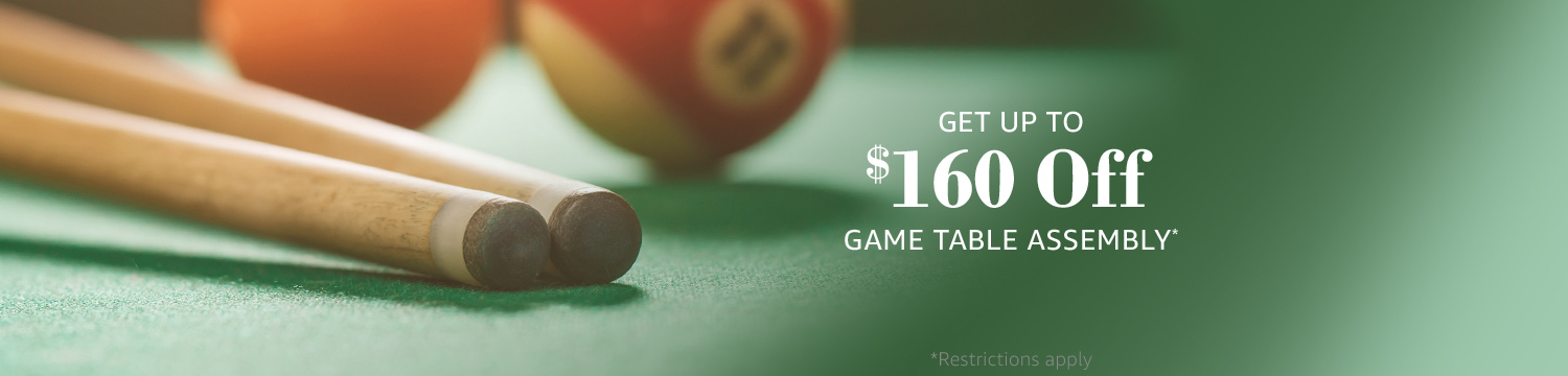 Get Up to $160 Off Game Table Assembly