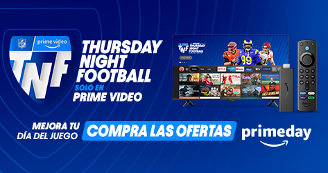 Thursday Night Football solo en Prime Video. Mejora tu día del juego