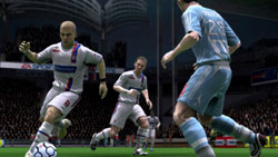 Charging into the open field in 'FIFA Soccer 09' for PC
